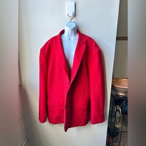 Vittorio St. Angelo Red Blazer, Custom Made, Pre-Loved